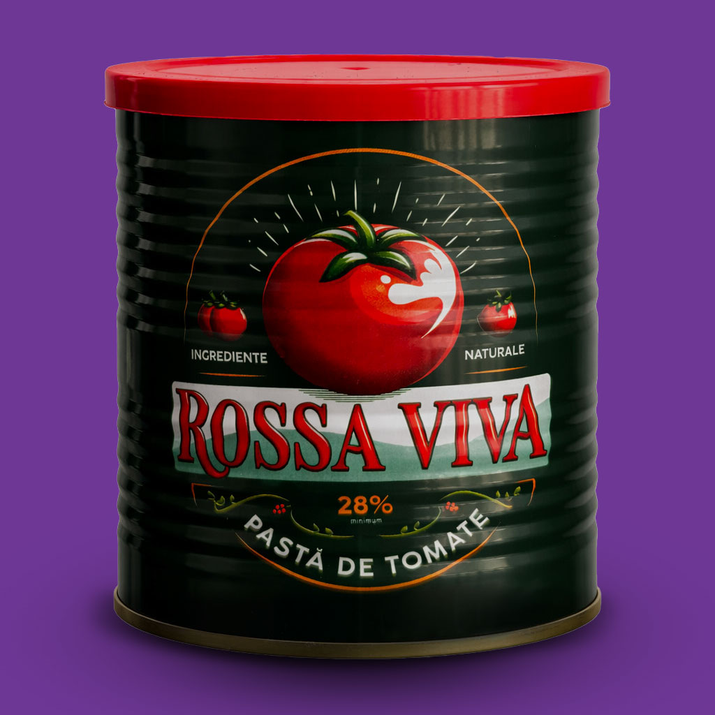 Rossa viva domates salçası, 800 g konserve kutu