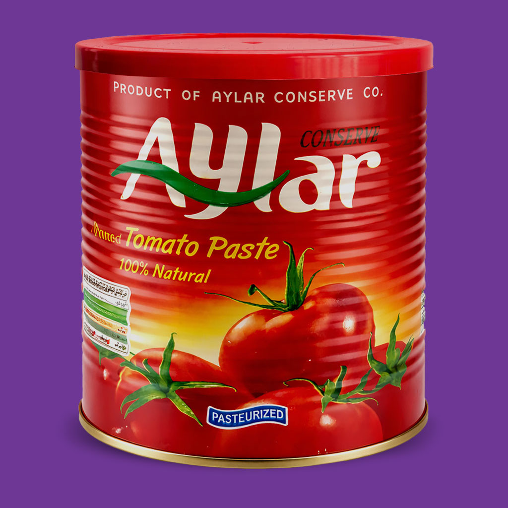 Aylar domates salçası, 800 gr konserve kutu