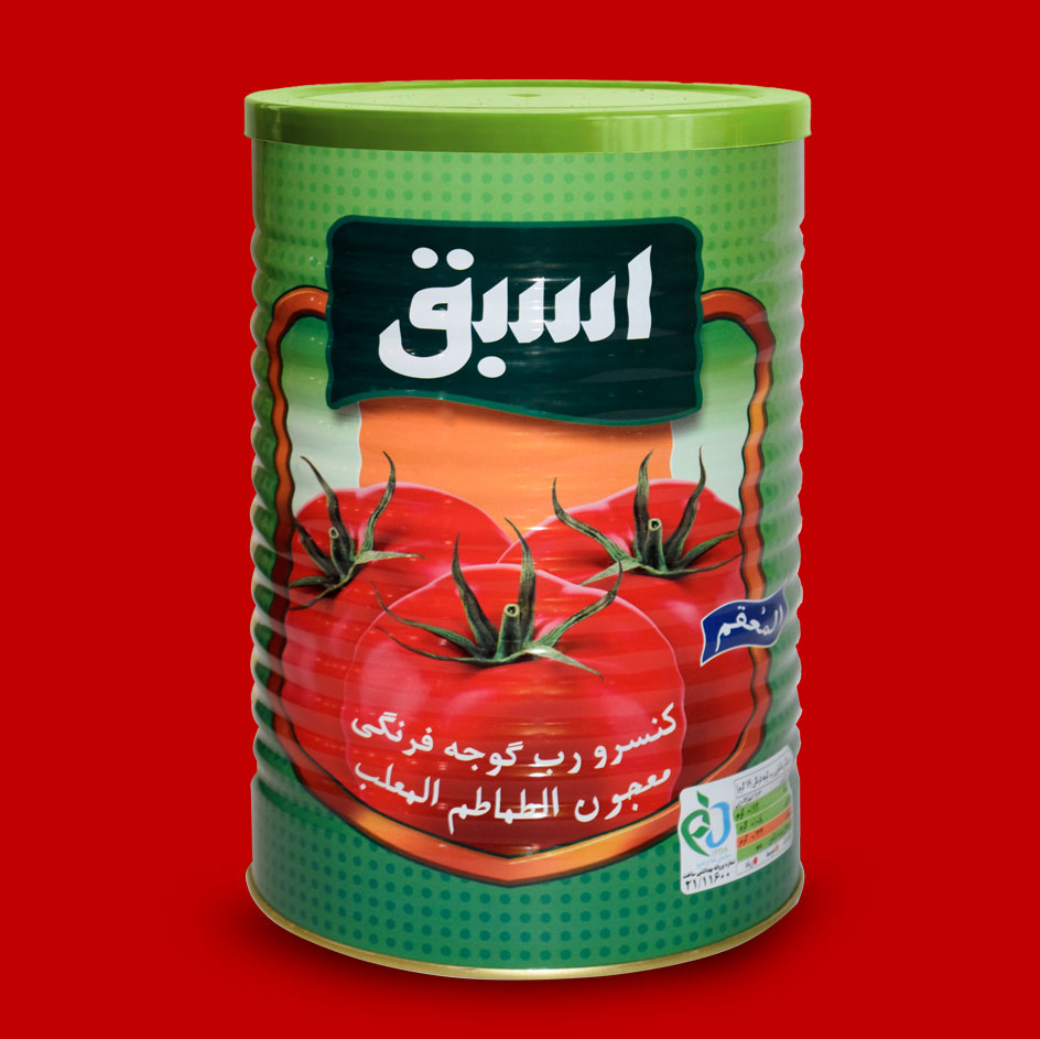 Asbagh domates salçası, 4000 gr konserve kutu